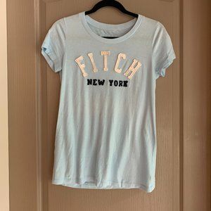 baby blue tshirt tee abercrombie and fitch